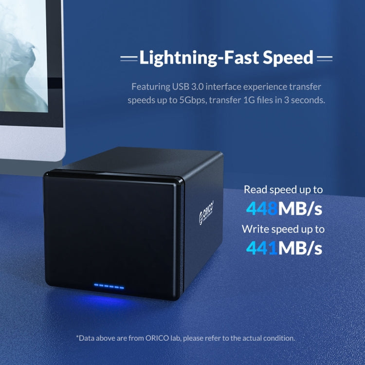 ORICO NS800U3 3.5 inch 8 Bay USB 3.0 Hard Drive Enclosure (Black)