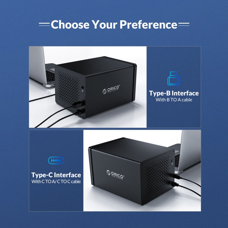 ORICO NS800U3 3.5 inch 8 Bay USB 3.0 Hard Drive Enclosure (Black)