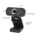 HD-F18 1080P Multi-function HD Camera WebCam with Microphone(Black)