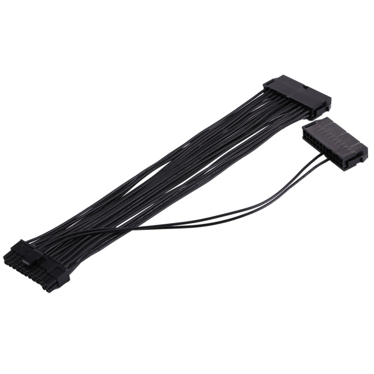 30cm ATX Mining 24 Pin Dual PSU Power Supply Extension Cable