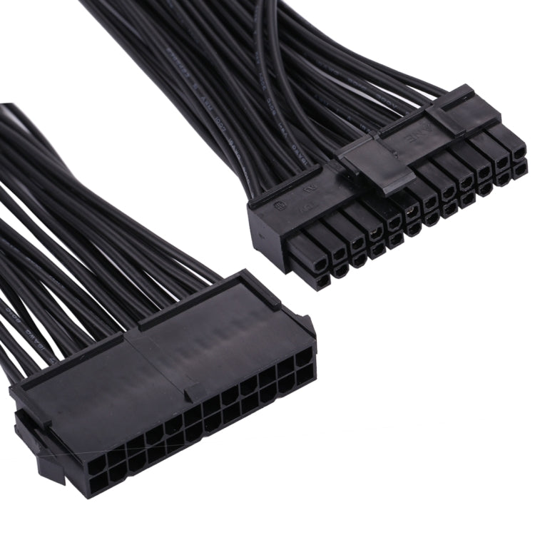 30cm ATX Mining 24 Pin Dual PSU Power Supply Extension Cable