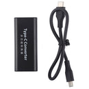 DC 5.5 x 2.1mm Power Jack Female to USB-C / Type C Female Power Connector Adapter with 30cm USB-C / Type C Cable