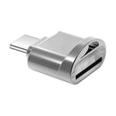 USB-C / Type-C 3.1 to Micro SD Card (TF Card) Reader Adapter for Macbook / Google Chromebook / Nokia N1 Tablet PC / OTG Function Smartphones(Silver)