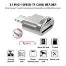 USB-C / Type-C 3.1 to Micro SD Card (TF Card) Reader Adapter for Macbook / Google Chromebook / Nokia N1 Tablet PC / OTG Function Smartphones(Silver)