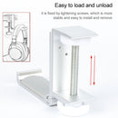 Desktop Lock Clip Type Metal Foldable Headset Stand Display Hanger(Silver)