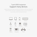 ORICO H7928-U3 ABS Material Desktop 7 Ports USB 3.0 HUB with 1m Cable(Black)