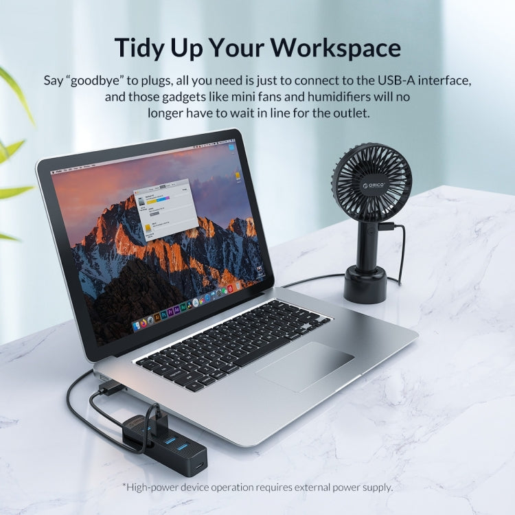 ORICO TUW3-4A-15-BK 4-Ports USB HUB, Cable Length: 1.5m