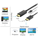 H147 HDMI Male + USB 2.0 Male to DisplayPort Male Adapter Cable, Lengthï¼š1.8m
