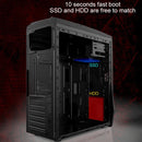 Hero is Back USB 2.0 Main Chassis 398x195x461mm M-ATX / ATX / Mini-ITX PC Desktop Computer Case(Black)