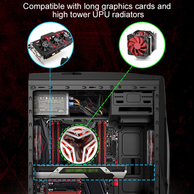 Hero is Back USB 2.0 Main Chassis 398x195x461mm M-ATX / ATX / Mini-ITX PC Desktop Computer Case(White)