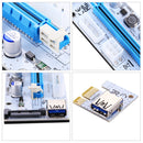 USB 3.0 PCI-E Express 1x to 16x PCI-E Extender Riser Card Adapter 15 Pin SATA Power with 60cm USB Cable(Blue)