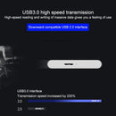 WEIRD 80GB 2.5 inch USB 3.0 High-speed Transmission Metal Shell Ultra-thin Light Mobile Hard Disk Drive(Black)
