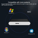 WEIRD 250GB 2.5 inch USB 3.0 High-speed Transmission Metal Shell Ultra-thin Light Mobile Hard Disk Drive(Black)