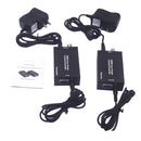 NK-C100IR 1080P HDMI Over Single Coaxial Extender (Transmitter + Receiver) with IR Coaxial Cable, Signal Range up to 100m (Black)