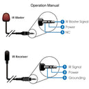 NK-C100IR 1080P HDMI Over Single Coaxial Extender (Transmitter + Receiver) with IR Coaxial Cable, Signal Range up to 100m (Black)