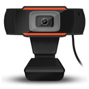 A870 480P Pixels HD 360 Degree WebCam USB 2.0 PC Camera with Microphone for Skype Computer PC Laptop, Cable Length: 1.4m(Orange)