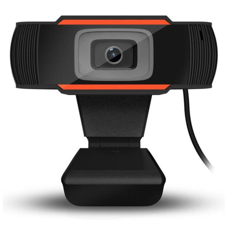 A870 480P Pixels HD 360 Degree WebCam USB 2.0 PC Camera with Microphone for Skype Computer PC Laptop, Cable Length: 1.4m(Orange)