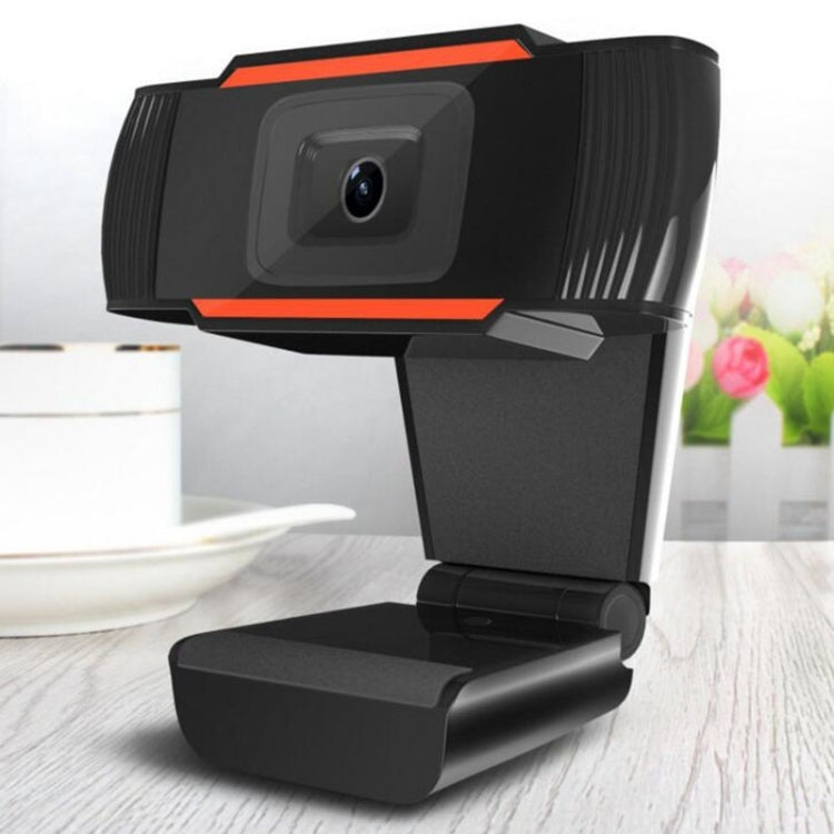 A870 480P Pixels HD 360 Degree WebCam USB 2.0 PC Camera with Microphone for Skype Computer PC Laptop, Cable Length: 1.4m(Orange)