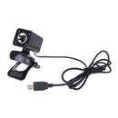 A862 360 Degree Rotatable 480P WebCam USB Wire Camera with Microphone & 4 LED lights for Desktop Skype Computer PC Laptop, Cable Length: 1.4m