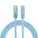 2m CAT6 Ultra-thin Flat Ethernet Network LAN Cable, Patch Lead RJ45 (Blue)