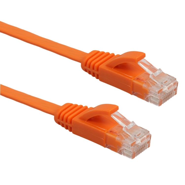 3m CAT6 Ultra-thin Flat Ethernet Network LAN Cable, Patch Lead RJ45 (Orange)