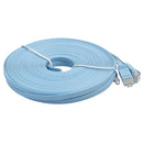10m CAT6 Ultra-thin Flat Ethernet Network LAN Cable, Patch Lead RJ45 (Blue)