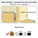 10m CAT6 Ultra-thin Flat Ethernet Network LAN Cable, Patch Lead RJ45 (White)