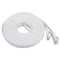 15m CAT6 Ultra-thin Flat Ethernet Network LAN Cable, Patch Lead RJ45 (White)