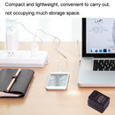 110V to 220V 50W AC Power Socket Adapter, EU/US Plug to US Plug(Black)