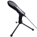 Yanmai Q5 USB 2.0 Game Studio Condenser Sound Recording Microphone with Holder, Compatible with PC and Mac for Live Broadcast Show, KTV, etc.(Black)