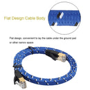 5m Gold Plated CAT-7 10 Gigabit Ethernet Ultra Flat Patch Cable for Modem Router LAN Network, Built with Shielded RJ45 Connector