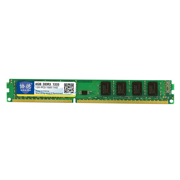 XIEDE X031 DDR3 1333MHz 4GB 1.5V General Full Compatibility Memory RAM Module for Desktop PC