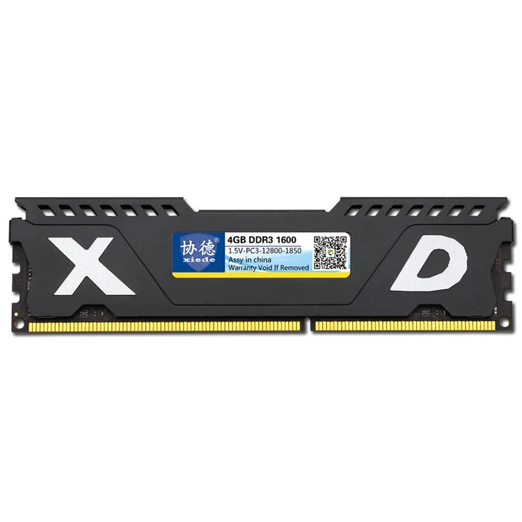 XIEDE X067 DDR3 1600MHz 4GB Vest Full Compatibility Memory RAM Module for Desktop PC