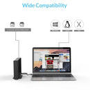 ORICO 7688U3 Vertical Aluminum External Hard Drive Enclosure Storage Case Hard Drive Dock for 3.5 inch SATA HDD(Black)