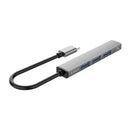 ORICO-AH-13-GY-BP USB 3.0 x 1 + USB 2.0 x 3 to USB-C / Type-C HUB Adapter