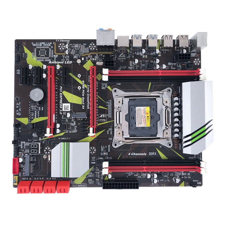 X99-D3 2011-3 DDR3 Desktop Computer Mainboard, Support E5-2680V3