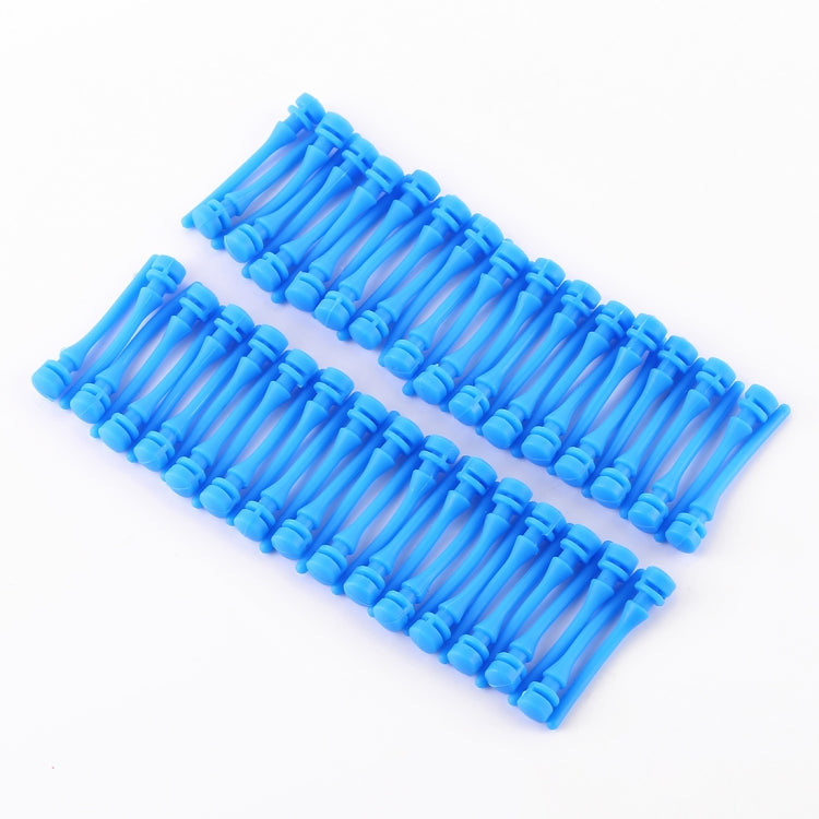 60 PCS 40mm Anti Vibration Soft Damping Nail Rubber Silicone Computer Fan Screw (Blue)