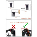 60 PCS 40mm Anti Vibration Soft Damping Nail Rubber Silicone Computer Fan Screw (Blue)