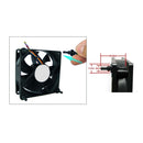 20 PCS 29.9mm Anti Vibration Soft Damping Nail Rubber Silicone Computer Fan Screw (Black)