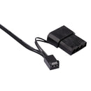 Color LED 12cm 3pin Computer Components Chassis Fan Computer Host Cooling Fan Silent Fan Cooling, with Power Connection Cable & Blue Light(Blue)