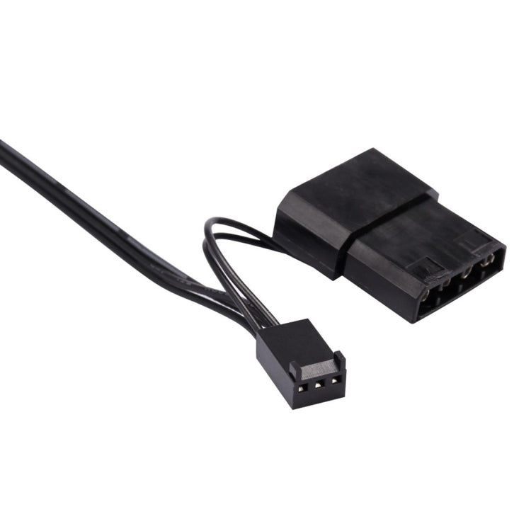 Color LED 12cm 3pin Computer Components Chassis Fan Computer Host Cooling Fan Silent Fan Cooling, with Power Connection Cable & Blue Light(Blue)