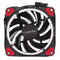 Color LED 12cm 3pin Computer Components Chassis Fan Computer Host Cooling Fan Silent Fan Cooling, with Power Connection Cable & Red Light(Red)