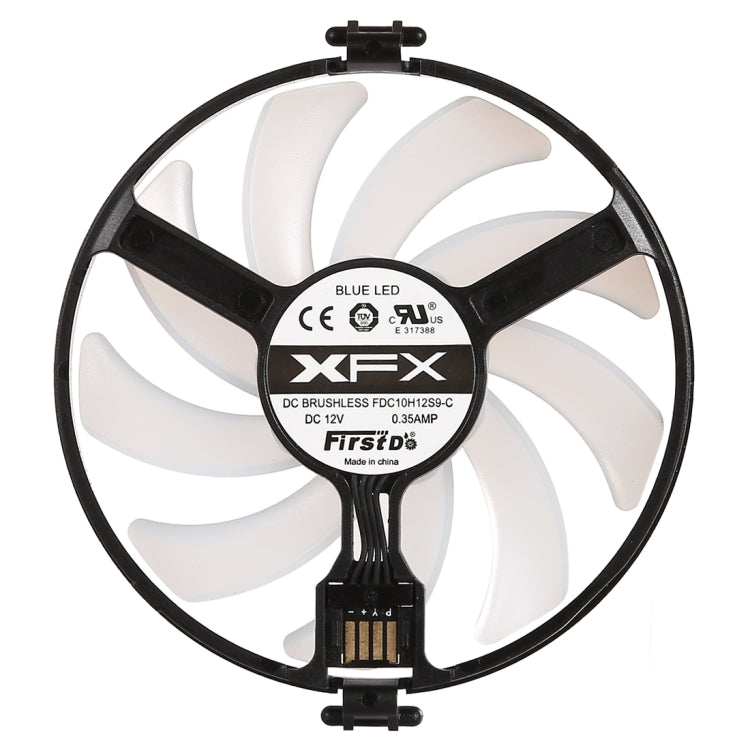 GPU Cooler Graphics Card Fan VGA Cards blower Cooler for XFX RX470 RX480, with Red Light