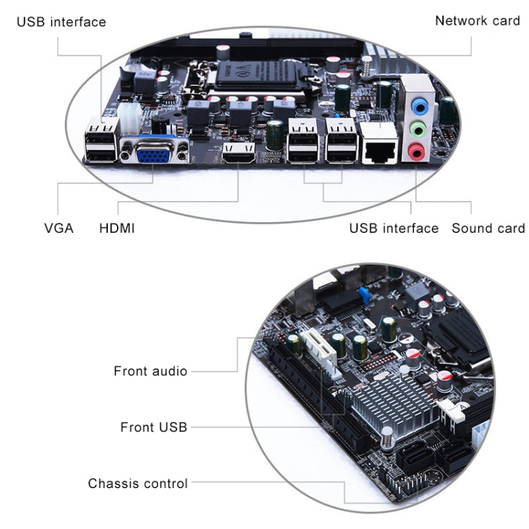 Intel H61 1155-pin DDR3 Motherboard Supports Dual-core / Quad-core i5 / i3 CPU