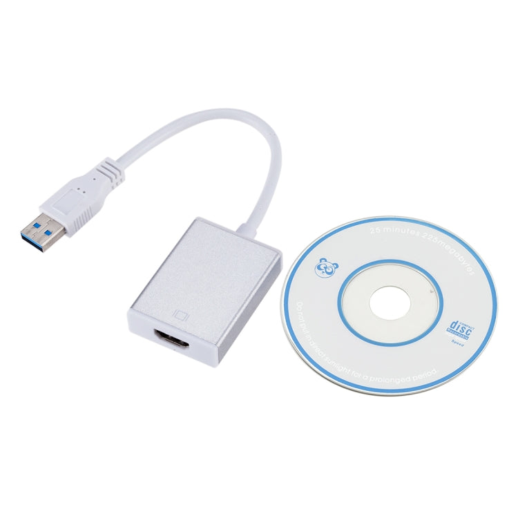 External Graphics Card Converter Cable USB3.0 to HDMI(Silver)