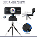 HXSJ S90 30fps 1 Megapixel 720P HD Webcam for Desktop / Laptop / Android TV, with 8m Sound Absorbing Microphone, Cable Length: 1.5m