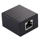 RJ45 1 to 2 Aluminum Alloy Expansion Head Extender (Black)