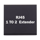 RJ45 1 to 2 Aluminum Alloy Expansion Head Extender (Black)
