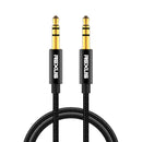 REXLIS 3629 3.5mm Male to Male Car Stereo Gold-plated Jack AUX Audio Cable for 3.5mm AUX Standard Digital Devices, Length: 1.8m