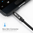 REXLIS 3629 3.5mm Male to Male Car Stereo Gold-plated Jack AUX Audio Cable for 3.5mm AUX Standard Digital Devices, Length: 1.8m
